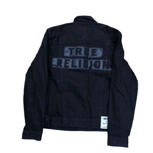 Vintage True Religion Jean Jacket XXL Trucker Jacket Ascot Gray/Black